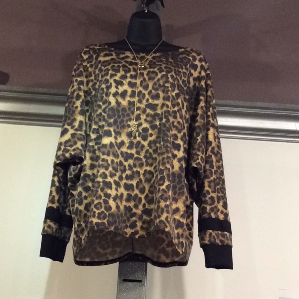 Sold Bibi leopard print top